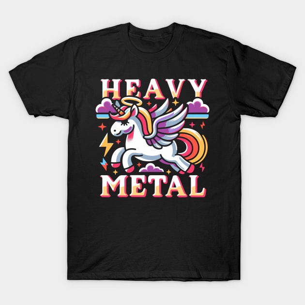 Heavy Metal Unicorn T-Shirt by FanArts